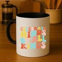 Retro Celebrate Minds Of All Kinds Coffee Mug thumb 4