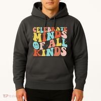Retro Celebrate Minds Of All Kinds Hoodie thumb 2