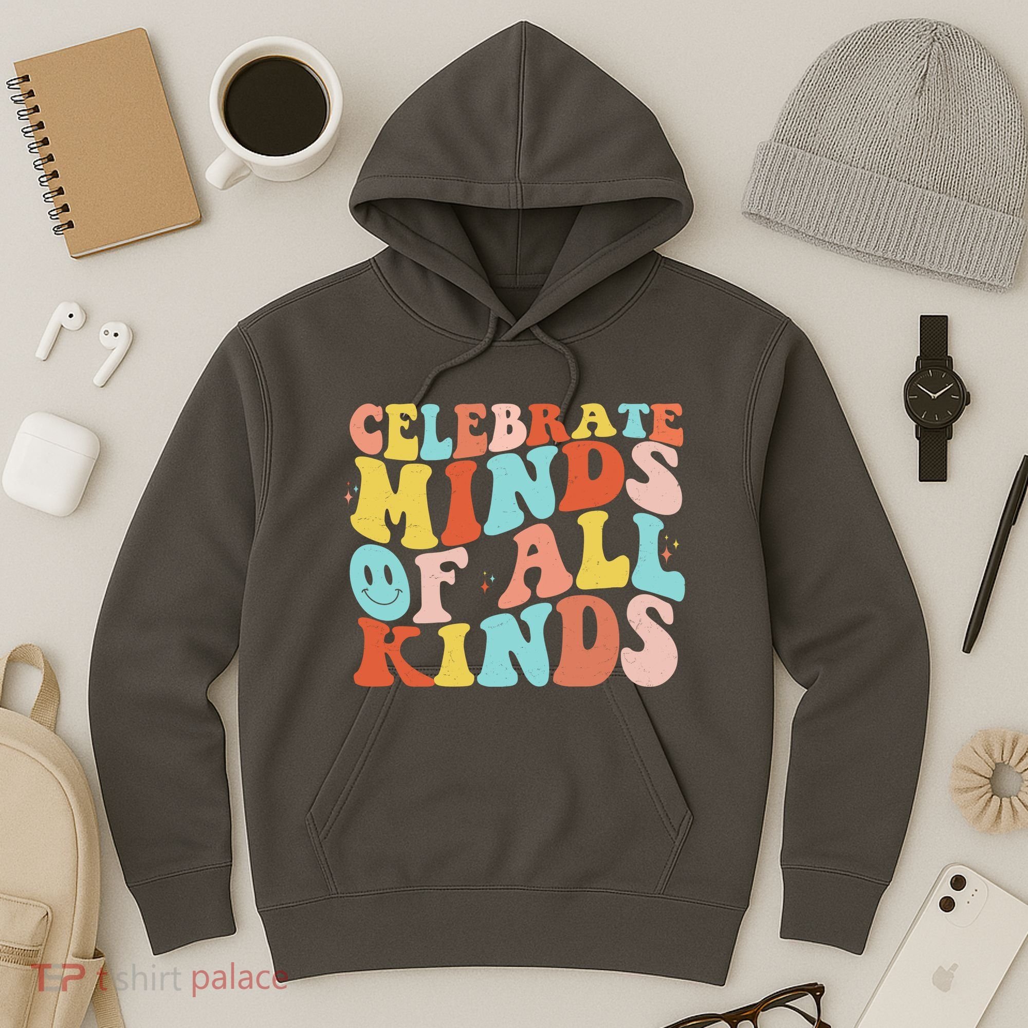 Retro Celebrate Minds Of All Kinds Hoodie