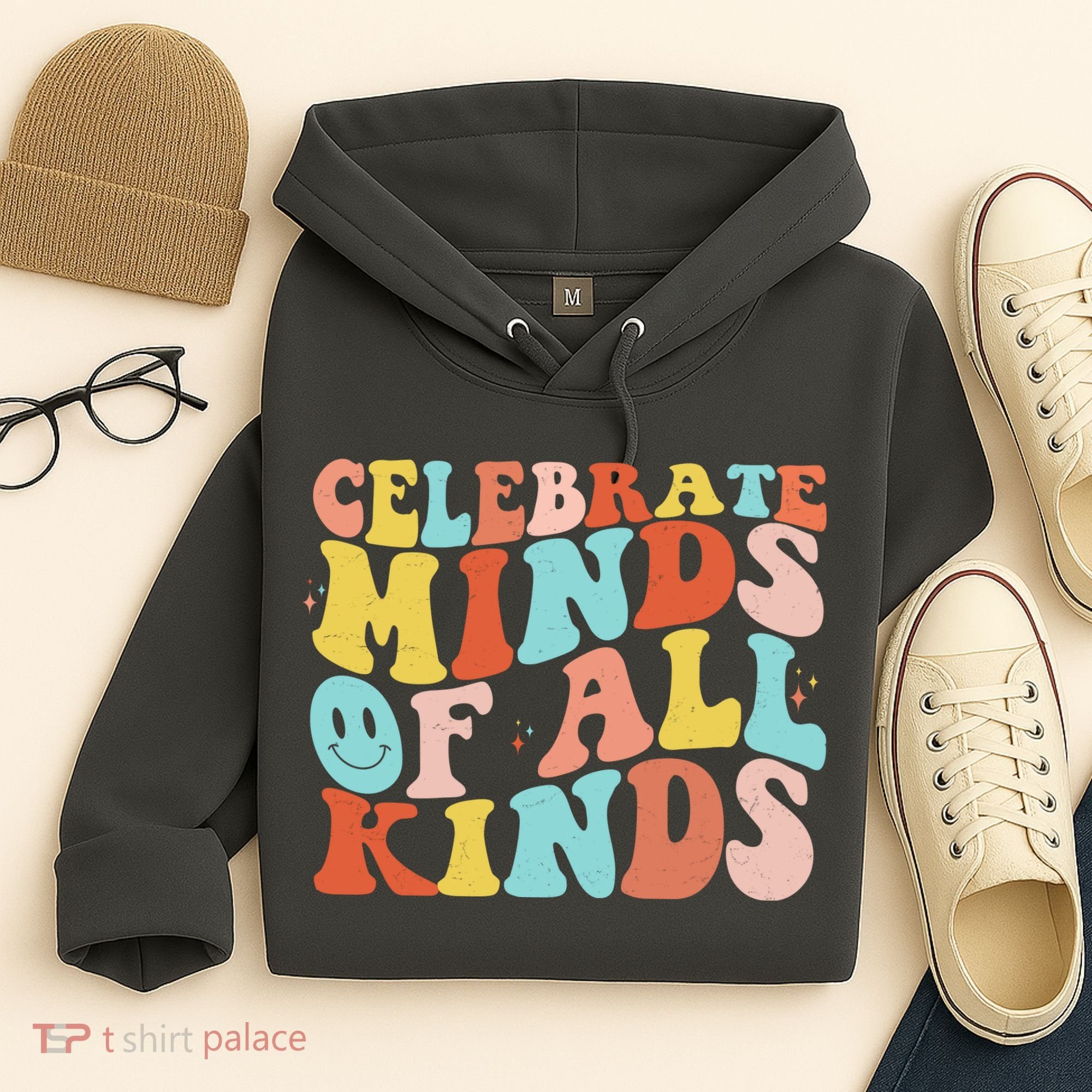 Retro Celebrate Minds Of All Kinds Hoodie