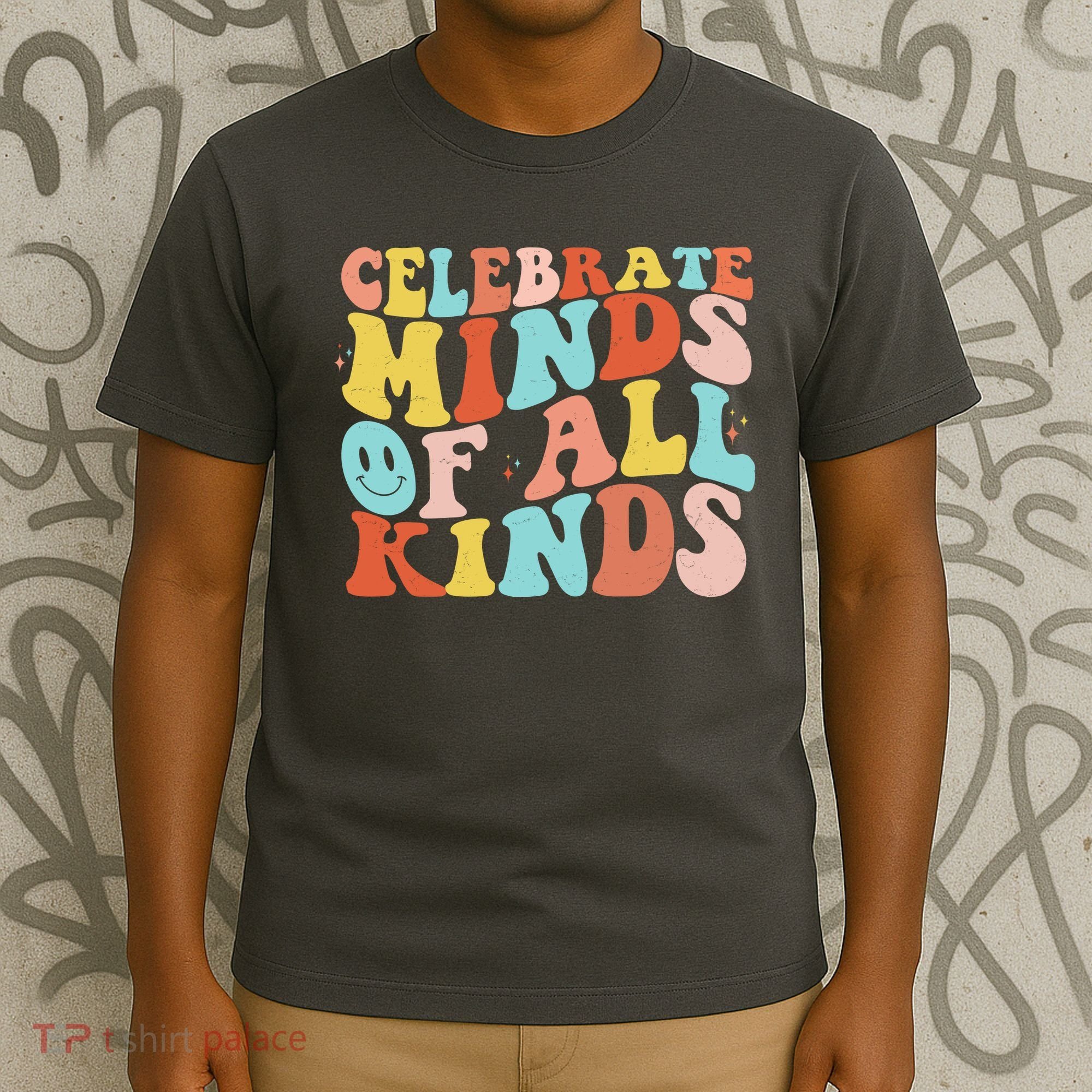 Retro Celebrate Minds Of All Kinds T-Shirt