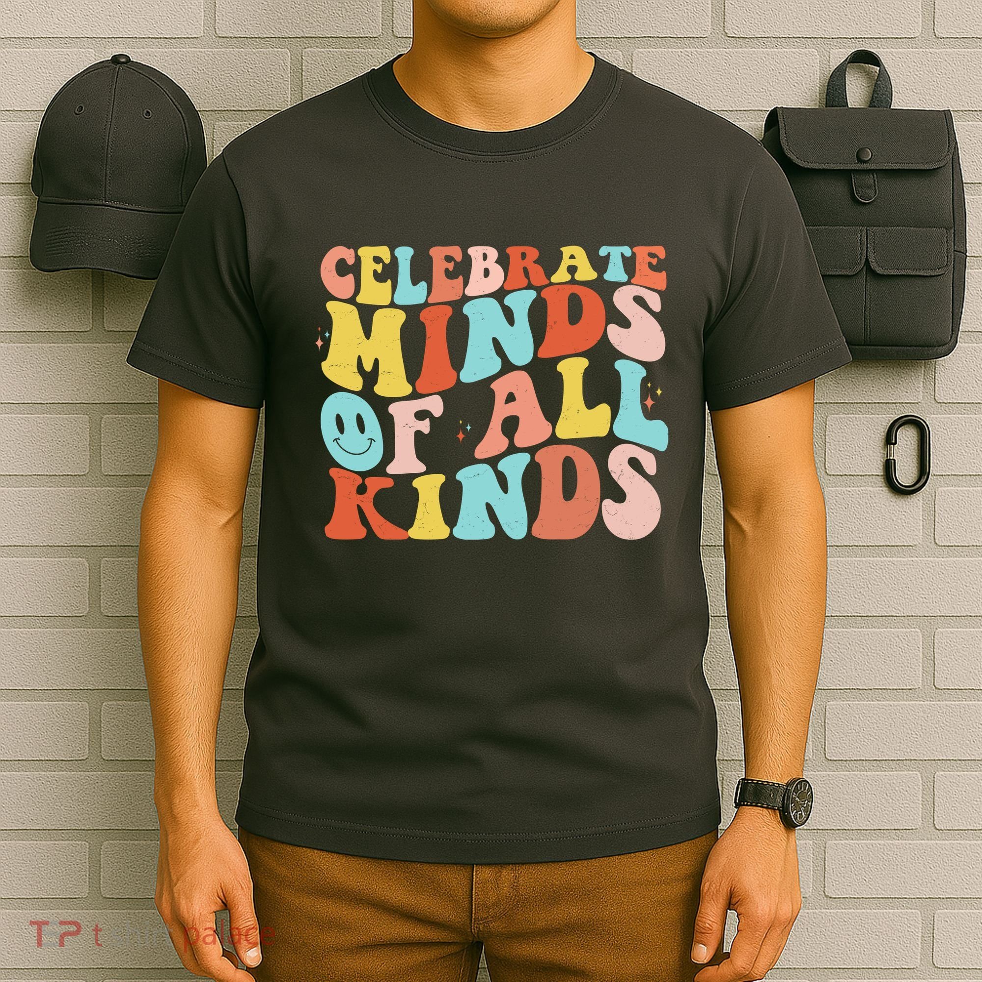 Retro Celebrate Minds Of All Kinds T-Shirt