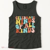 Retro Celebrate Minds Of All Kinds Tank Top thumb 2