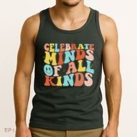 Retro Celebrate Minds Of All Kinds Tank Top thumb 3