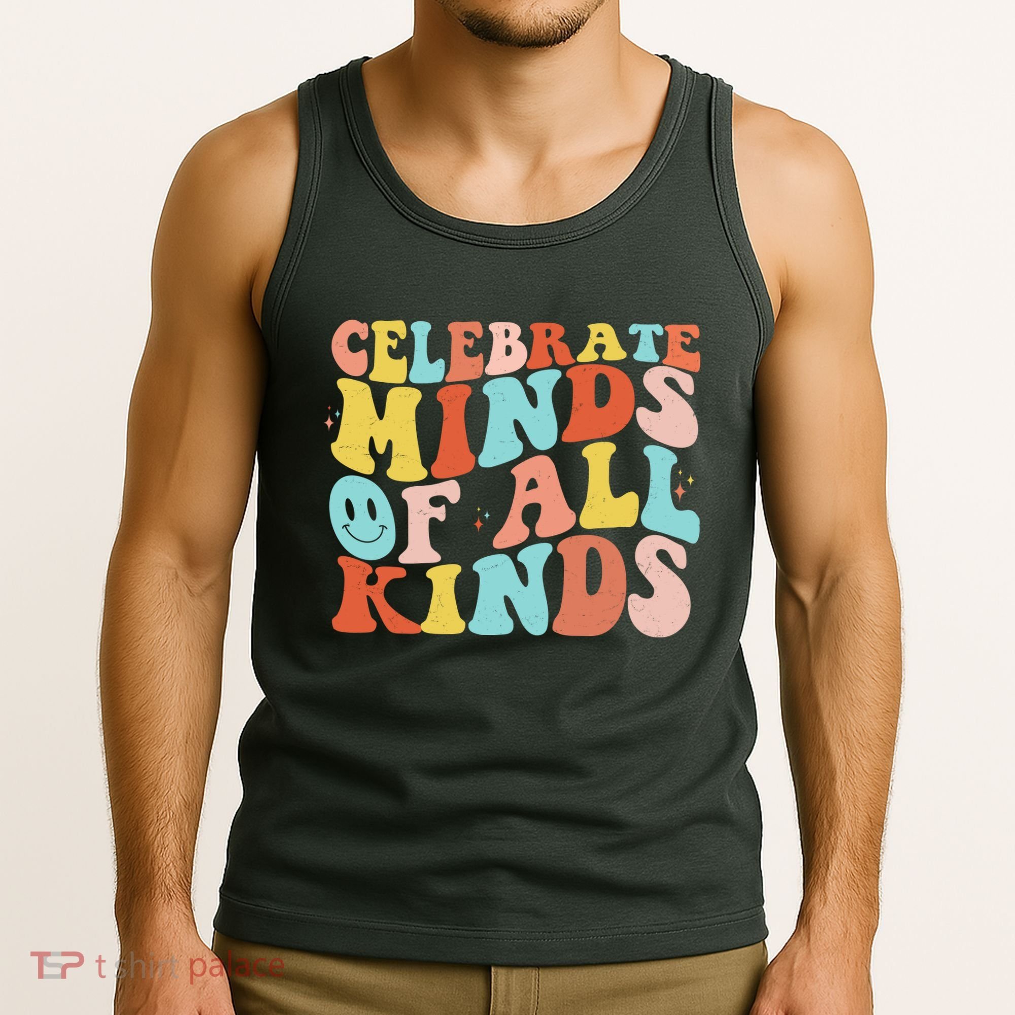 Retro Celebrate Minds Of All Kinds Tank Top