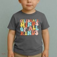 Retro Celebrate Minds Of All Kinds Toddler T-Shirt thumb 2