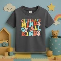 Retro Celebrate Minds Of All Kinds Toddler T-Shirt thumb 3
