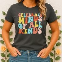 Retro Celebrate Minds Of All Kinds Women's T-Shirt thumb 2