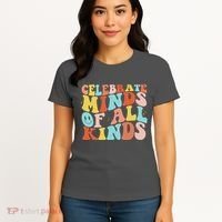 Retro Celebrate Minds Of All Kinds Women's T-Shirt thumb 4