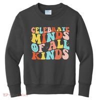 Retro Celebrate Minds Of All Kinds Kids Sweatshirt thumb 0