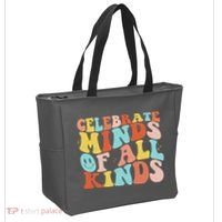 Retro Celebrate Minds Of All Kinds Tote Bag thumb 2