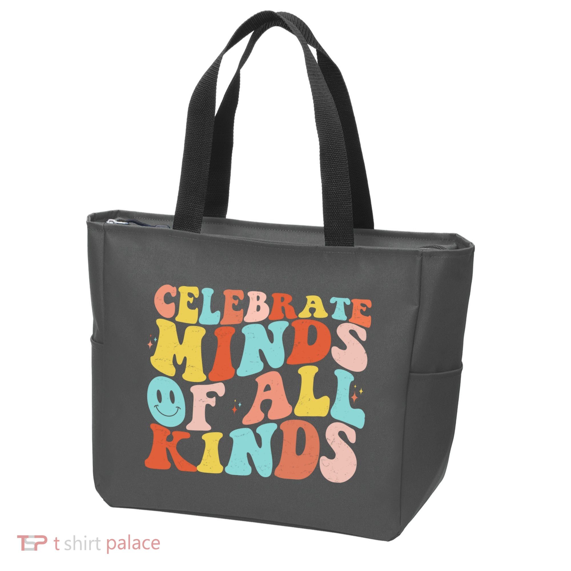 Retro Celebrate Minds Of All Kinds Tote Bag