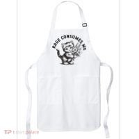 Rage Consumes Me Weirdcore Funny Hilarious Kitten Meme Apron thumb 0
