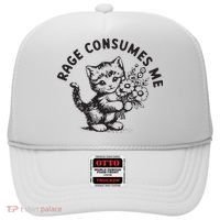 Rage Consumes Me Weirdcore Funny Hilarious Kitten Meme Hat thumb 0