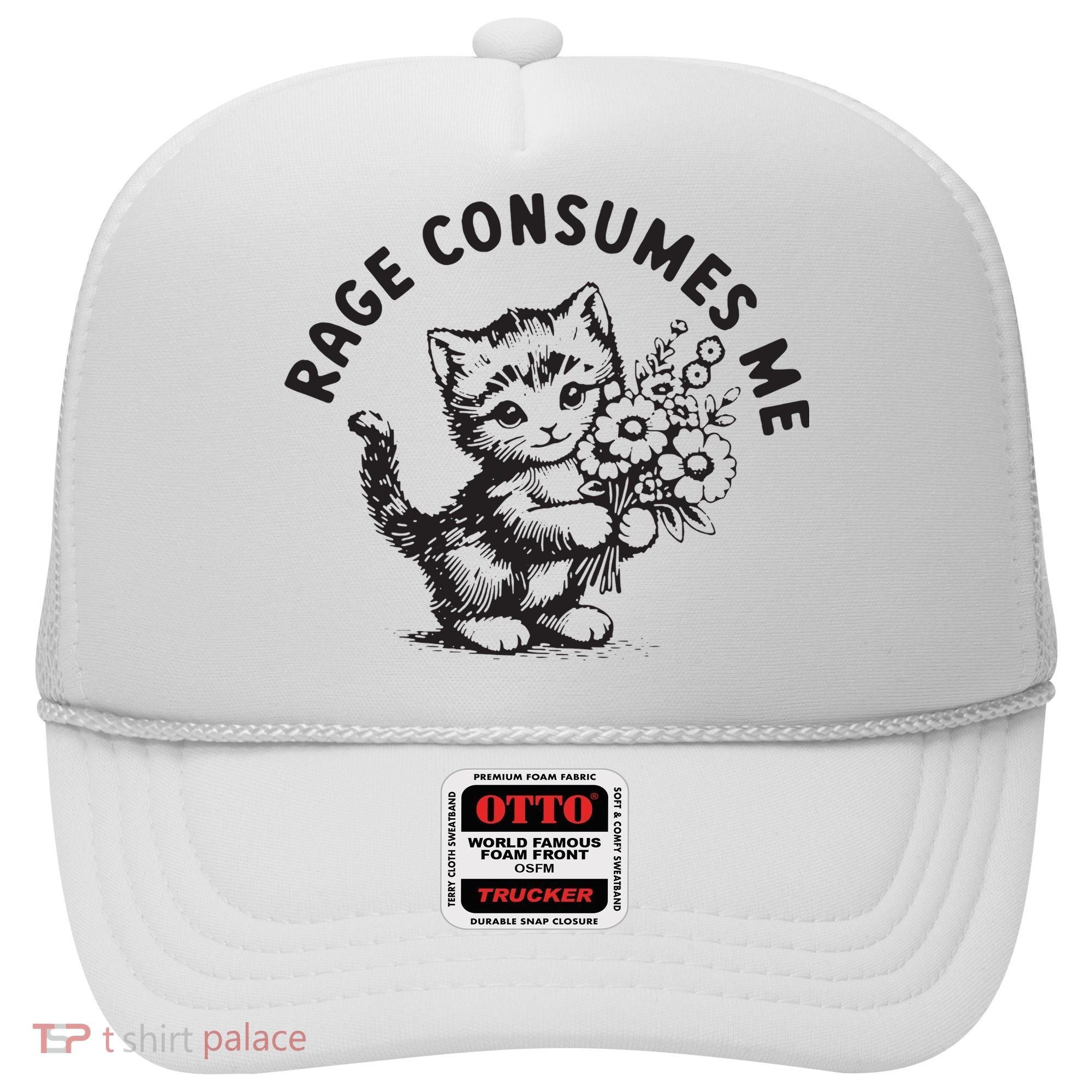 Rage Consumes Me Weirdcore Funny Hilarious Kitten Meme Hat