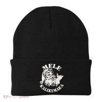 Retro Christmas Mele Kalikimaka Santa Claus Shaka Hawaii Beanie thumb 0