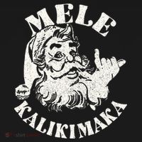 Retro Christmas Mele Kalikimaka Santa Claus Shaka Hawaii Ornament thumb 1