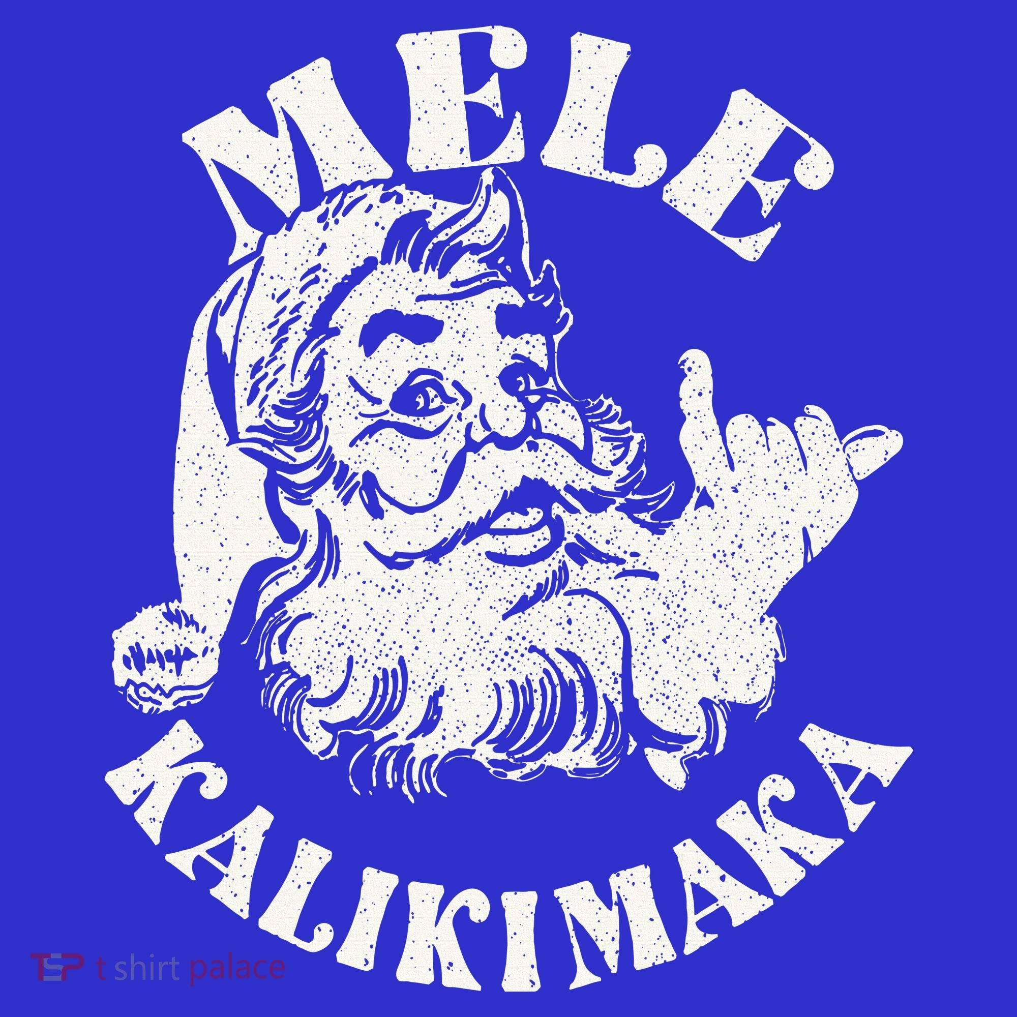 Retro Christmas Mele Kalikimaka Santa Claus Shaka Hawaii Baby Bodysuit