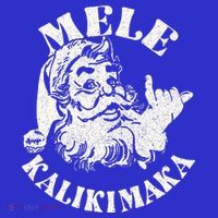 Retro Christmas Mele Kalikimaka Santa Claus Shaka Hawaii Tank Top thumb 6