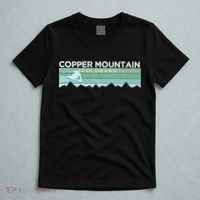 Retro Copper Mountain Colorado Distressed Skiing T-Shirt thumb 5