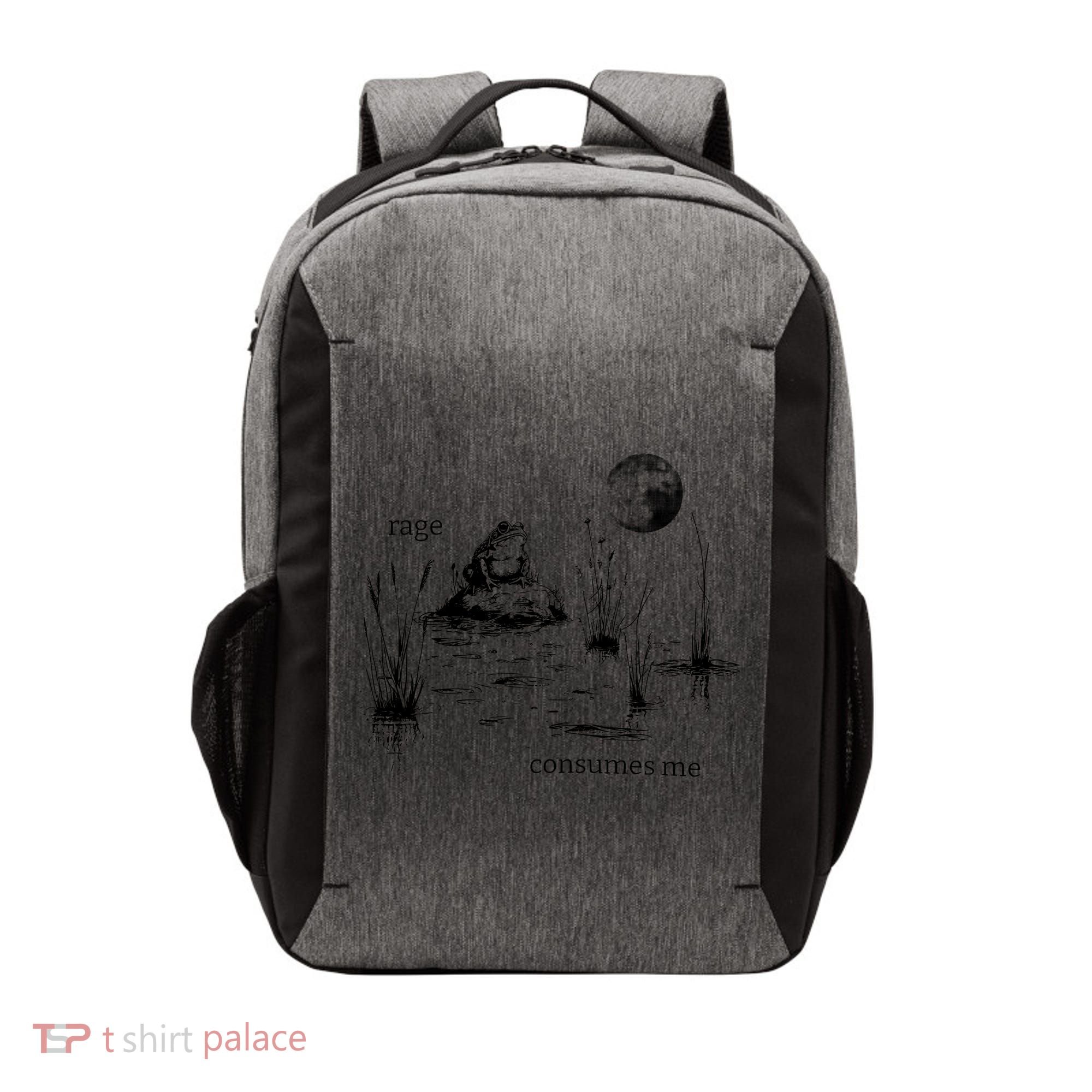 Rage Consumes Me Frog Funny Vector Backpack
