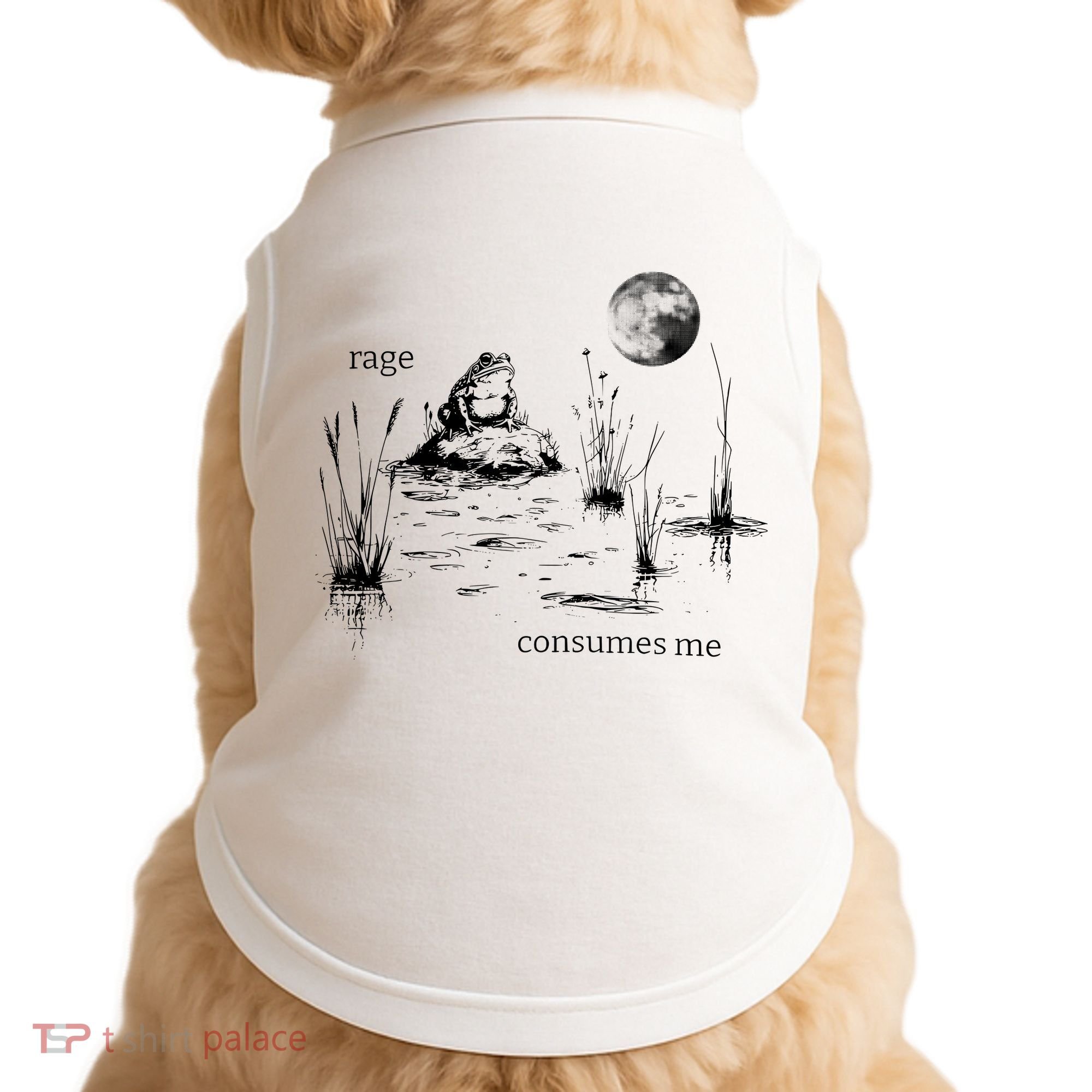 Rage Consumes Me Frog Funny Doggie Tank