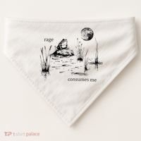 Rage Consumes Me Frog Funny USA-Made Doggie Bandana thumb 0