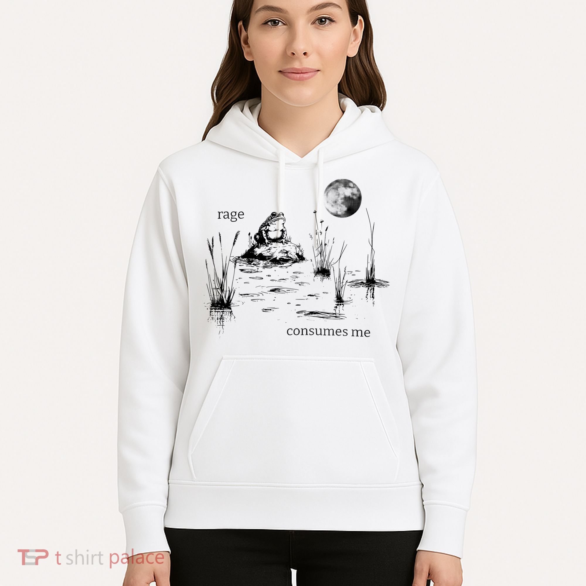 Rage Consumes Me Frog Funny Hoodie
