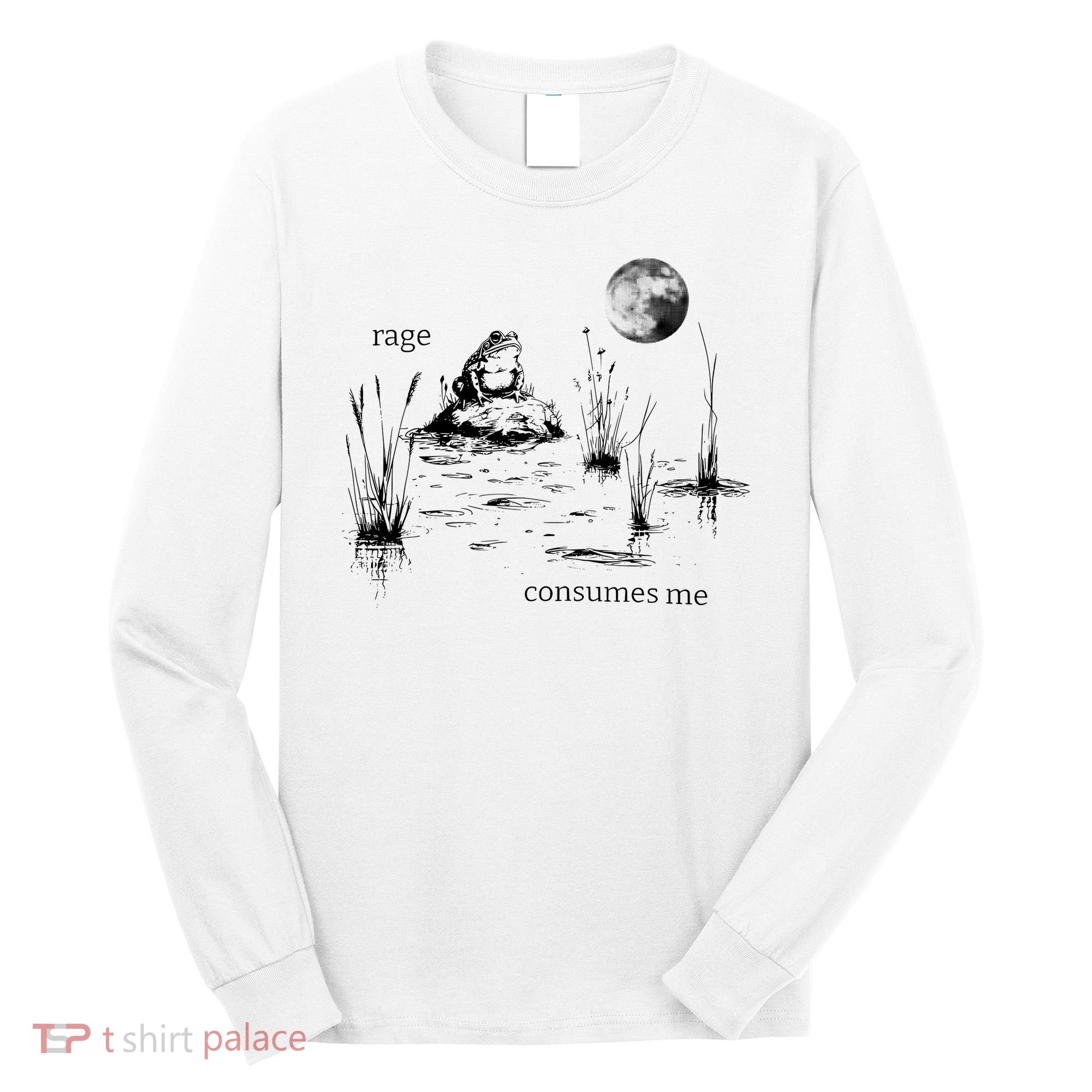Rage Consumes Me Frog Funny Long Sleeve Shirt