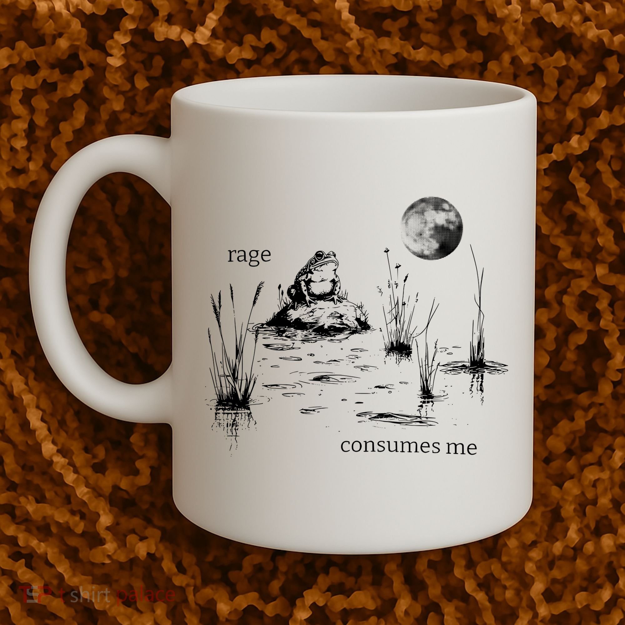 Rage Consumes Me Frog Funny Coffee Mug