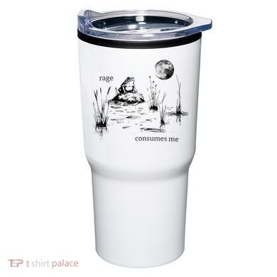 Rage Consumes Me Frog Funny Tumbler