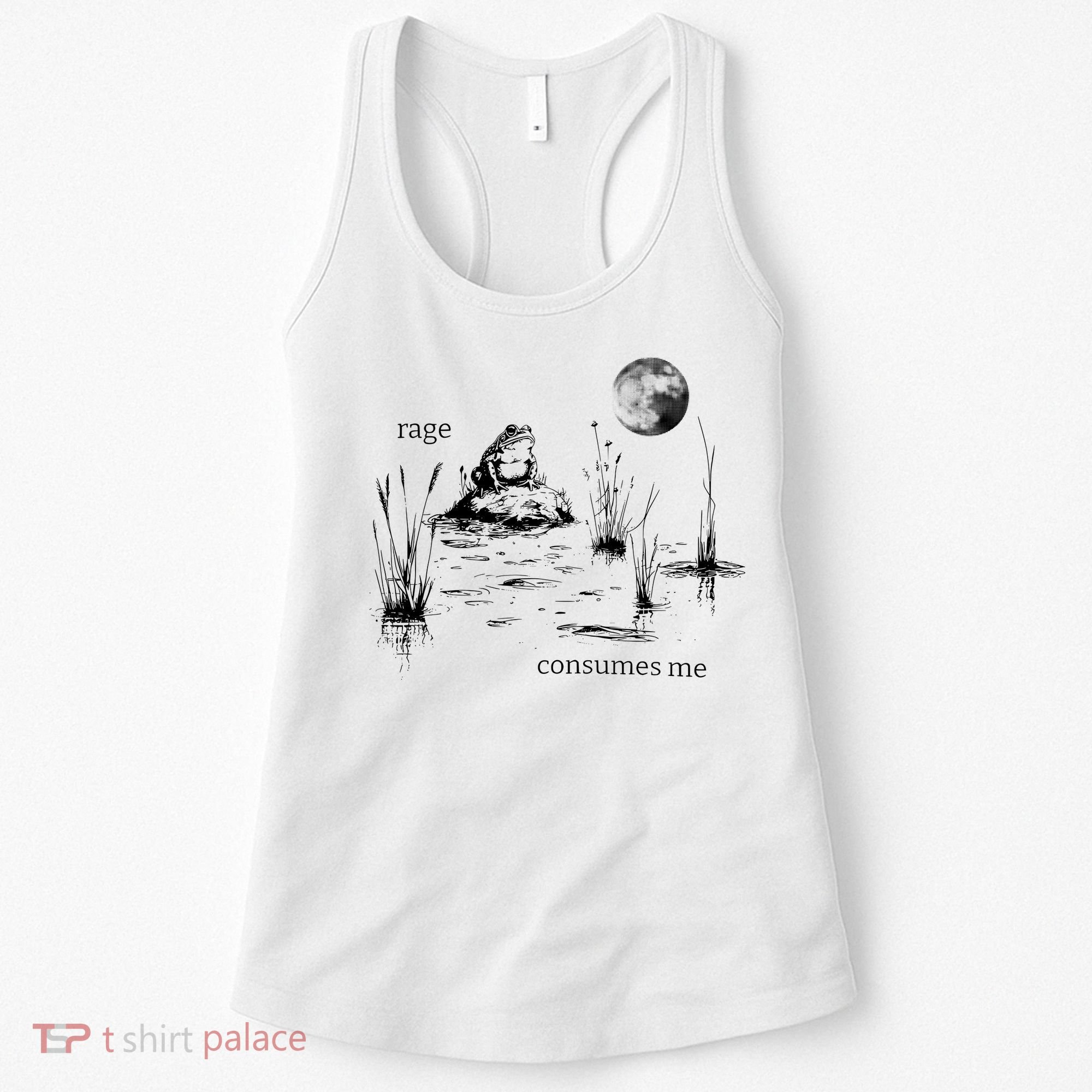 Rage Consumes Me Frog Funny Women's Tank Top