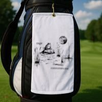 Rage Consumes Me Frog Funny Golf Towel thumb 2