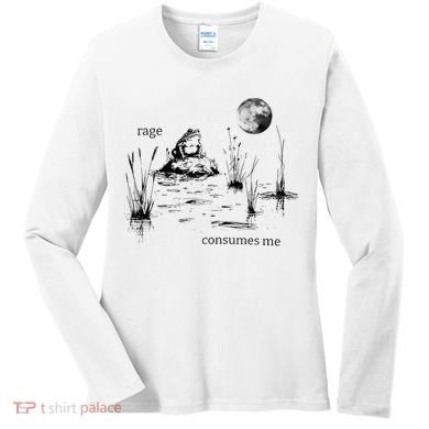 Rage Consumes Me Frog Funny Women's Long Sleeve Shirt