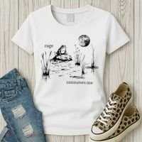 Rage Consumes Me Frog Funny Women's T-Shirt thumb 3