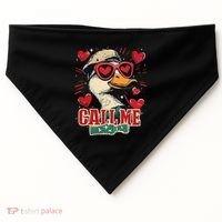 Retro Call Me Valentines Duck Hunting Southern USA-Made Doggie Bandana thumb 0
