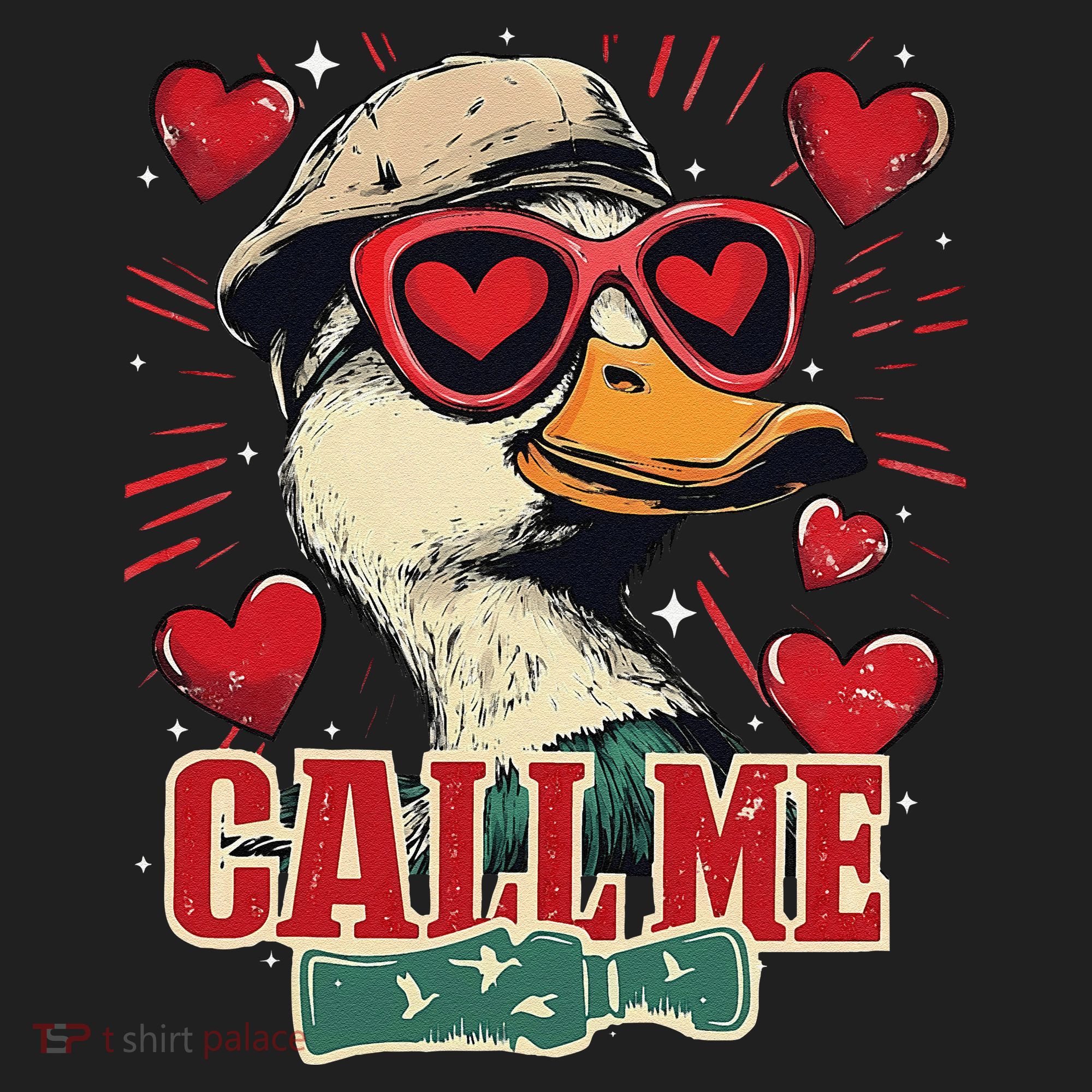Retro Call Me Valentines Duck Hunting Southern Beanie