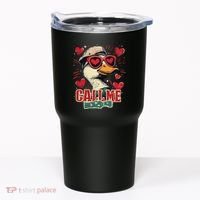 Retro Call Me Valentines Duck Hunting Southern Tumbler thumb 0
