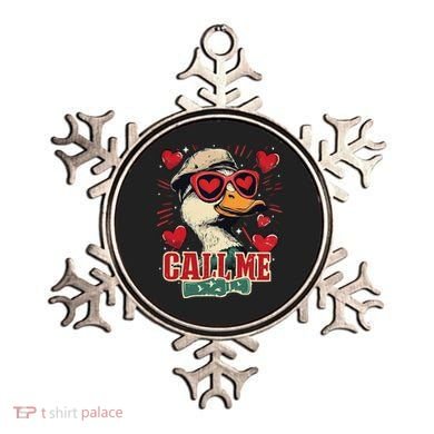 Retro Call Me Valentines Duck Hunting Southern Ornament