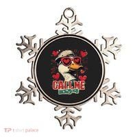 Retro Call Me Valentines Duck Hunting Southern Ornament thumb 0