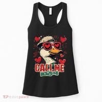 Retro Call Me Valentines Duck Hunting Southern Women's Tank Top thumb 0