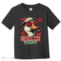 Retro Call Me Valentines Duck Hunting Southern Toddler T-Shirt thumb 0