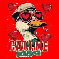 Retro Call Me Valentines Duck Hunting Southern Santa Hat thumb 1