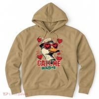 Retro Call Me Valentines Duck Hunting Southern Hoodie thumb 0