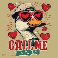 Retro Call Me Valentines Duck Hunting Southern Hoodie thumb 7