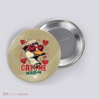 Retro Call Me Valentines Duck Hunting Southern Button thumb 0