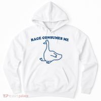 Rage Consumes Me Silly Goose – Funny Angry Goose Meme Hoodie thumb 0