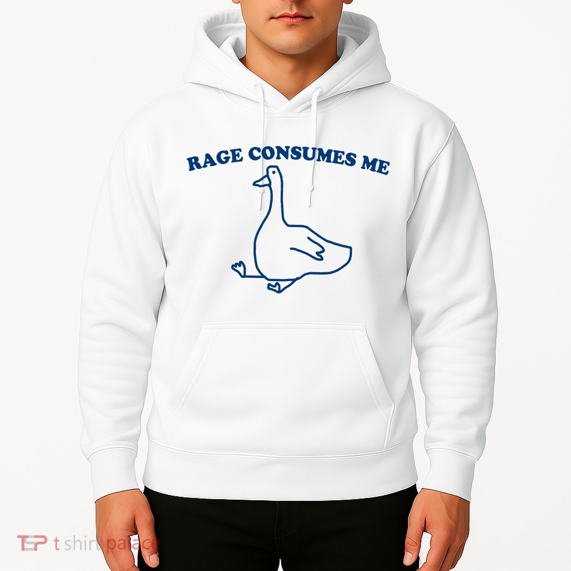 Rage Consumes Me Silly Goose – Funny Angry Goose Meme Hoodie