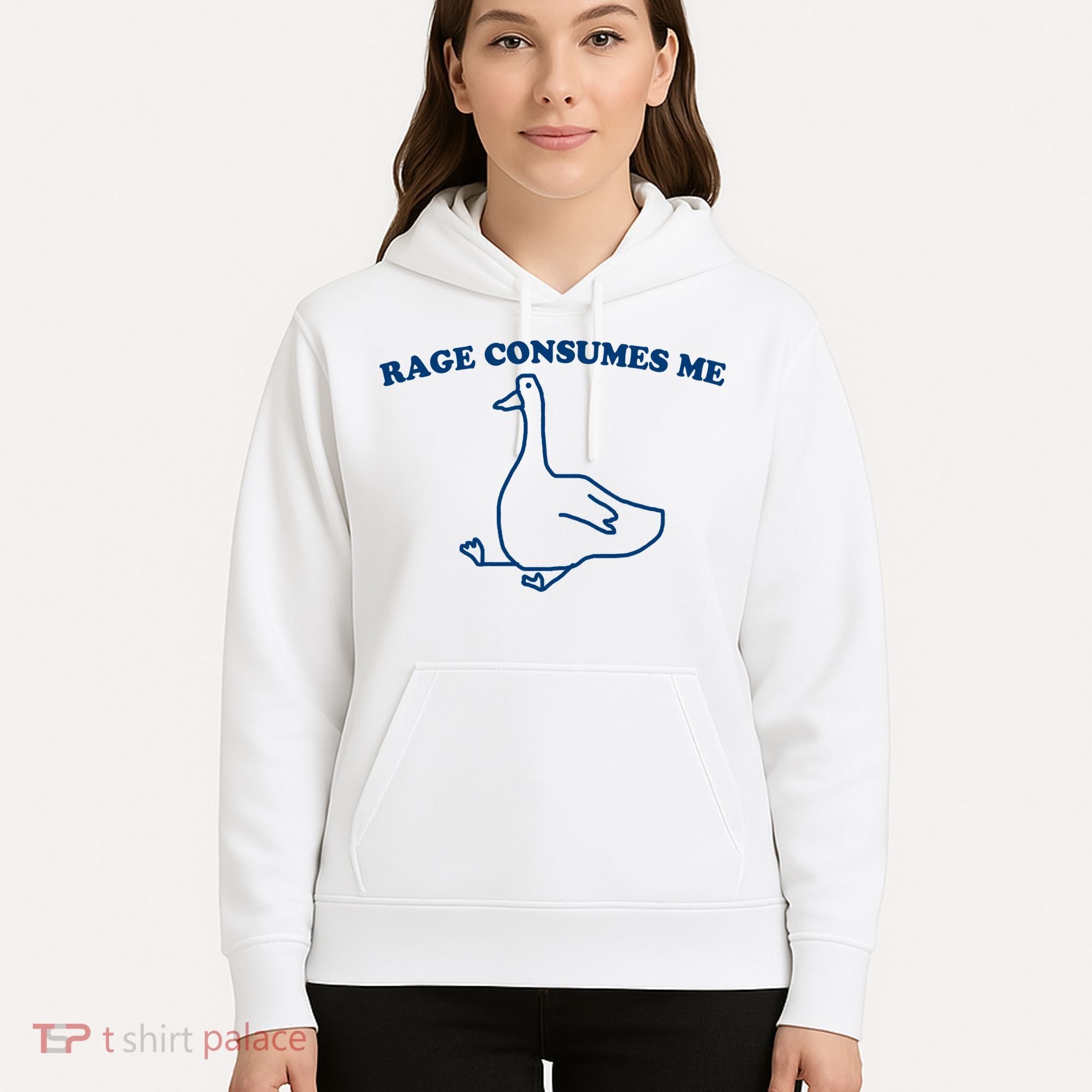 Rage Consumes Me Silly Goose – Funny Angry Goose Meme Hoodie