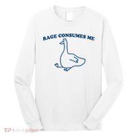 Rage Consumes Me Silly Goose – Funny Angry Goose Meme Long Sleeve Shirt thumb 0
